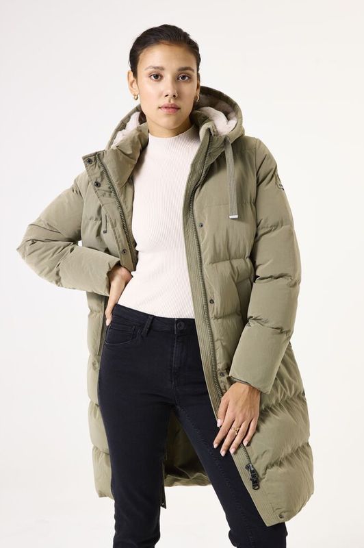 GARCIA - Gewatteerde Puffer - Groen - Dames Jas