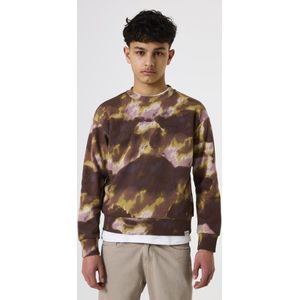 GARCIA - Print Sweater - Bruin - Jongens - Lange Mouw