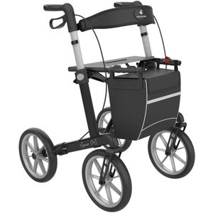 Rollator - Rehasense Server OS Outdoor - Zwart