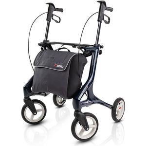Topro Pegasus Carbon rollator, Staalblauw