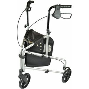 Aluminium 3-wiel Rollator - zilver