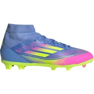 Adidas - F50 League Mid - Voetbalschoenen - Blauw - Vaste-nop