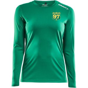 V97 Atletiek Logo Lange Mouw Dames Shirt Dames - Shirts - Kleur Groen - Maat L