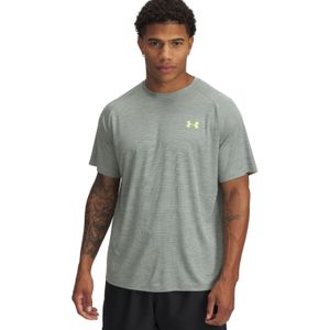 Under Armour Tech Texturen Heren T-shirt Heren - Shirts - Kleur Groen - Maat L