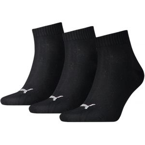 Puma Quarter 3-pack Sokken Heren - Sokken - Kleur Zwart - Maat 43-46