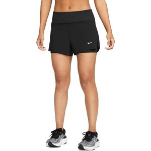 Nike Run Dri-fit Dames Mid-rise Tight Dames - Tights - Kleur Zwart-multicolour - Maat Xs