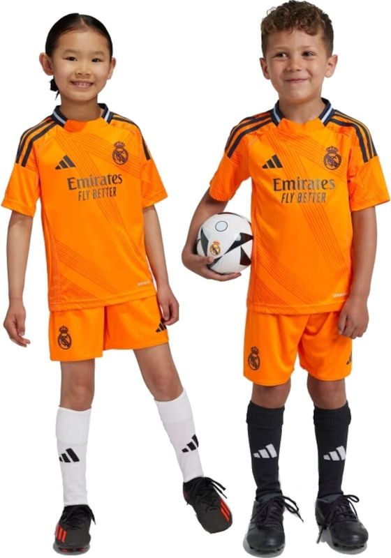 Adidas Real Madrid Cf Mini Wedstrijd Set Kinderen - Replica-pakken - Kleur Oranje - Maat 104