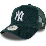 New Era New York Yankees Cord Trucker Cap Heren - Caps - Kleur Grijs - Maat 1size