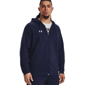 Under Armour Rival Fleece Zip Heren Hoodie Heren - Sweaters - Kleur Blauw-donker - Maat Xl