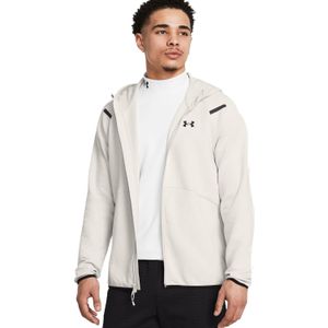 Under Armour Unstoppable Fleece Zip Heren Hoodie Heren - Sweaters - Kleur Wit - Maat S