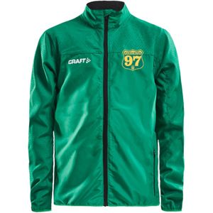 V97 Atletiek Logo Wind Kinder Jack Kinder - Jacks - Kleur Groen - Maat 122