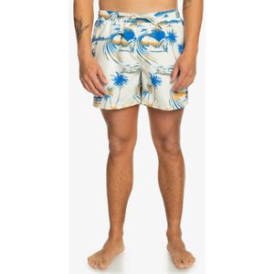 Quiksilver The Airbrush - 15“ Schwimmshorts mit elastischem Bund für Männer - Weiss