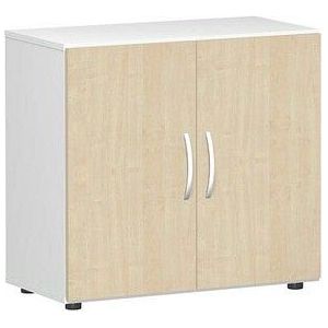 geramöbel Aktenschrank Flex, S-382100-AW weiß, ahorn 1 Fachboden 80,0 x 42,0 x 75,2 cm