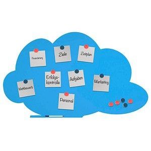 rocada Whiteboard Skin Cloud Shape 115,0 x 75,0 cm blau lackierter Stahl