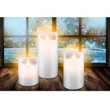 3 goobay LED-Kerzen weiß