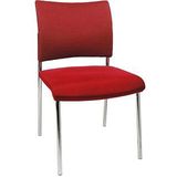 2 Topstar Besucherstühle Visit 10 NV190 G21 rot Stoff