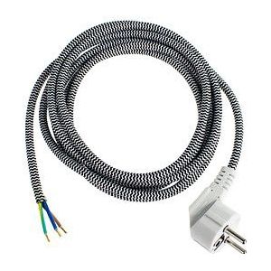 as-Schwabe Aderendhülsen Netzkabel Bügeleisen 3,0 m schwarz, 1 St.