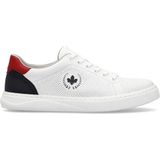 Rieker - Heren Sneakers - Wit - Leer