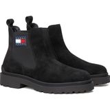 Tommy Jeans - EM0EM01468 BDS - Enkellaarsjes - Zwart - Suède