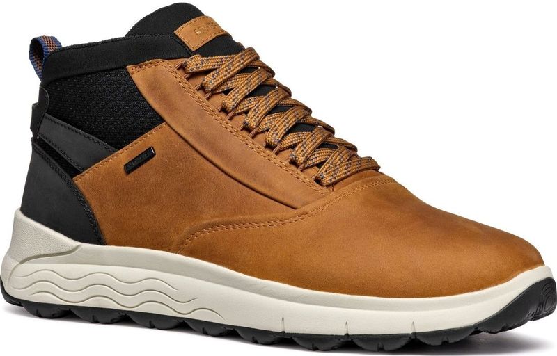 Geox - U26FDA 0FF6K Enkellaarsjes - Bruin - Rundleder en Polyester