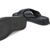 Tamaris - Gezondheidsslippers - Zwart - Leer