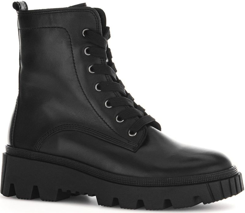 Gabor - Enkellaarsjes - Zwart - Leer