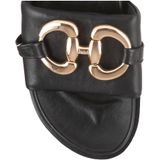 Hogl - Emmy - Gezondheidsslippers - Zwart - Leer