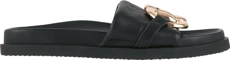 Hogl - Emmy - Gezondheidsslippers - Zwart - Leer