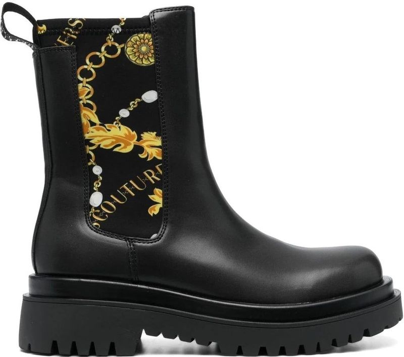 Versace Jeans Couture - Chelsea Boots - Zwart - Textielmix