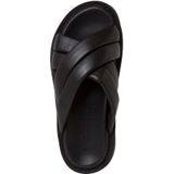 s.Oliver - Dames Slipper - Zwart - Leren Bovenwerk - Soft Foam Technologie