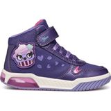 Geox - J Inek Girl C - Sneakers - Paars/Fuchsia - Leer