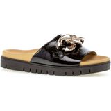 Gabor - Schoenen - Zwart - Leer - Open Slippers
