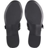 Calvin Klein - Leren Slippers - Zwart - Leer