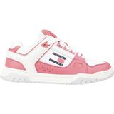 Tommy Jeans - Dames Sneakers - Roze - Leer