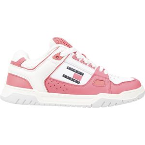 Tommy Jeans - Dames Sneakers - Roze - Leer