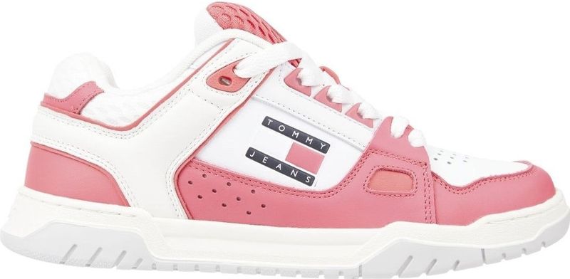 Tommy Jeans - Dames Sneakers - Roze - Leer