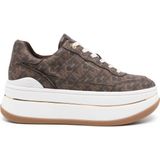 Michael Kors - Hayes Platform Sneakers - Bruin - Monogram Canvas
