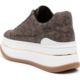 Michael Kors - Hayes Platform Sneakers - Bruin - Monogram Canvas