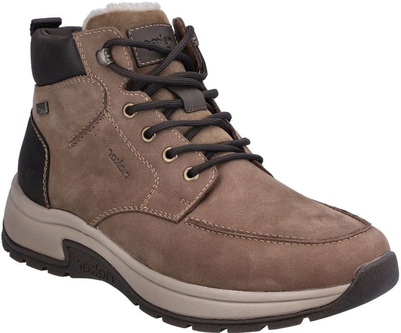 Rieker - Tex - Enkellaarsjes - Bruin - Suède - Waterafstotend