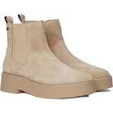 Tommy Hilfiger - Chelsea Flag Enkellaarsjes - Beige - 100% Suède