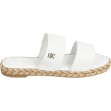 Tommy Hilfiger - Platte Sandalen - Wit - Leer