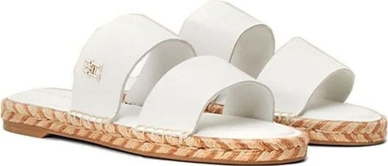 Tommy Hilfiger - Platte Sandalen - Wit - Leer