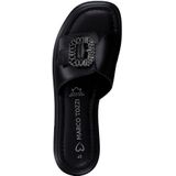 Marco Tozzi - Indaki - Gezondheidsslippers - Zwart - Leer