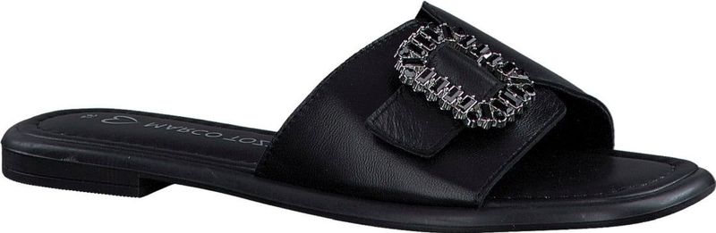 Marco Tozzi - Indaki - Gezondheidsslippers - Zwart - Leer