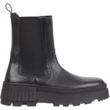 Tommy Hilfiger - Chunky Chelsea Booties - Schoenen - Zwart - Leer