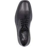 Rieker - Schoenen - Zwart - Leer - Schokabsorberende Zool - Vetersluiting