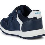 Geox - Alben - Sportschoenen - Denim/Oker - Suède/Nylon