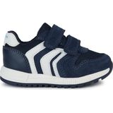 Geox - Alben - Sportschoenen - Denim/Oker - Suède/Nylon