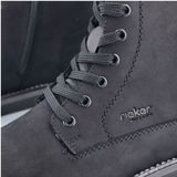 Rieker - 30430-00 - Enkellaarsjes - Zwart - Suède