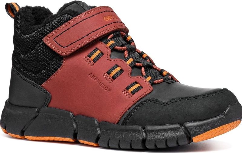 Geox - J949XA 032ME - Enkellaarsjes - Zwart - Nubuck/Polyurethaan/Polyester